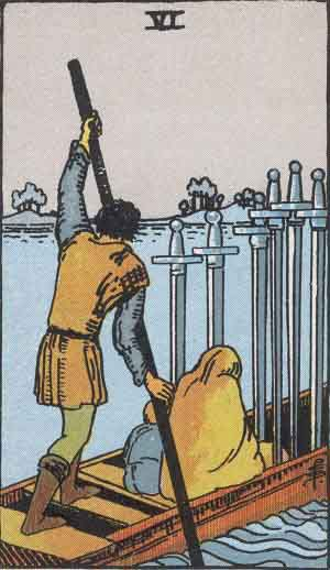 the six of swords -- rider waite smith tarot.png